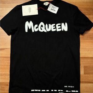 Alexander McQueen Graffiti Logo T Shirt Size Medium